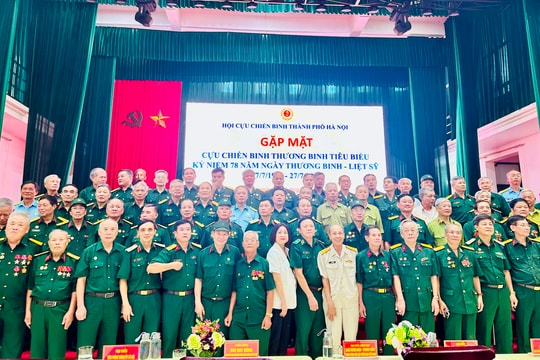 Hà Nội gặp mặt 94 cựu chiến binh, thương binh tiêu biểu