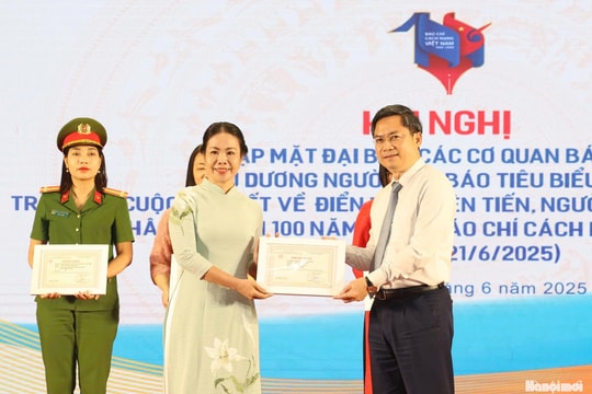 Báo Hànộimới đạt giải đặc biệt Cuộc thi viết về điển hình tiên tiến, người tốt, việc tốt năm 2025