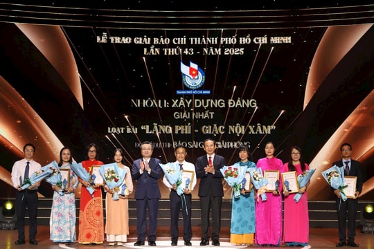 72 tác phẩm xuất sắc được vinh danh tại Giải Báo chí TP Hồ Chí Minh năm 2025
