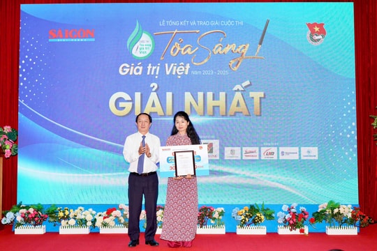 Báo Sài Gòn Giải Phóng trao 32 tác phẩm đoạt Giải Cuộc thi Tỏa sáng giá trị Việt năm 2023-2025