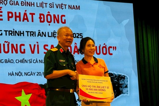 “Tri ân liệt sĩ - 2025” qua tài khoản 2707 - Ngân hàng Thương mại cổ phần Quân đội