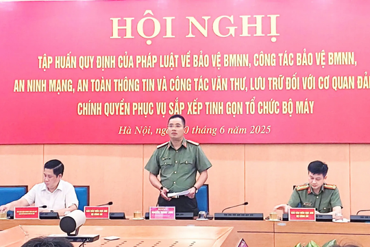 Hà Nội Tập huấn đảm bảo an toàn thông tin, bảo vệ bí mật Nhà nước