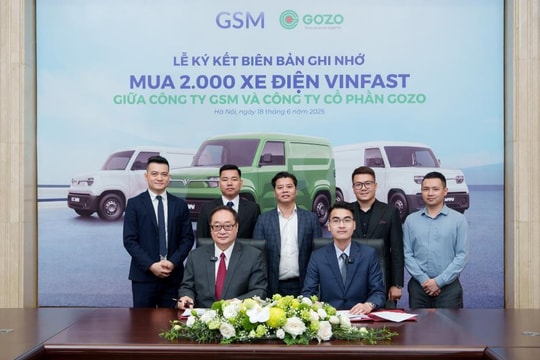 GOZO Express mua 2.000 xe tải điện VinFast EC Van từ Xanh SM