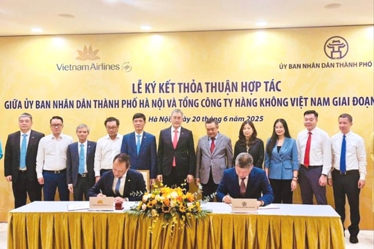 Hà Nội và Vietnam Airlines hợp tác quảng bá du lịch với thông điệp "Đến để yêu"