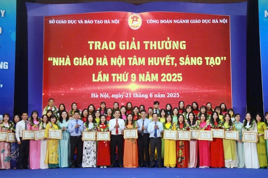 Hà Nội tôn vinh 153 nhà giáo Hà Nội tâm huyết, sáng tạo