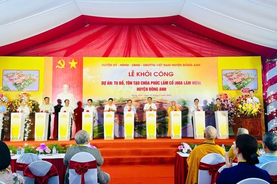 Huyện Đông Anh (TP Hà Nội) Khởi công Dự án tu bổ, tôn tạo chùa Phúc Lâm cổ