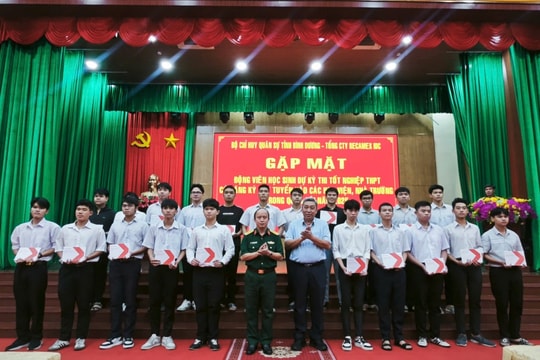 Bình Dương tiếp lửa sĩ tử thi vào các trường Quân đội