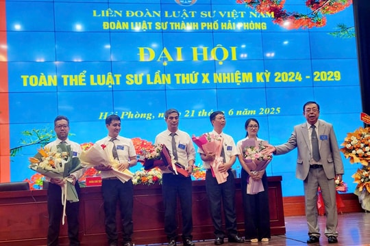 Đại hội Đoàn Luật sư thành phố Hải Phòng, lần thứ X, nhiệm kỳ 2024 - 2029: 5 Luật sư được tín nhiệm bầu vào Ban chủ nhiệm