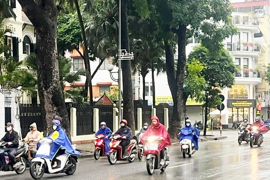Bắc Bộ còn mưa diện rộng, cục bộ có nơi mưa rất to