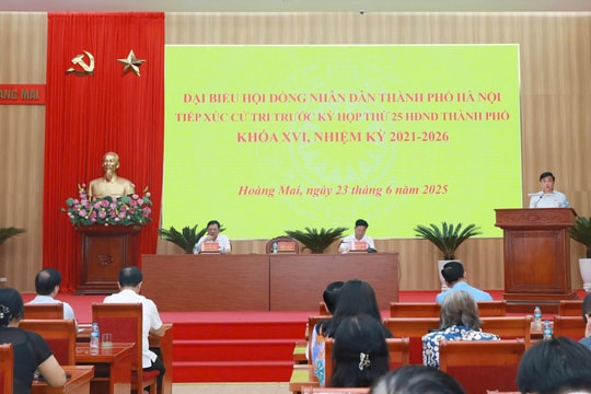 Cử tri Hoàng Mai kiến nghị giải quyết vướng mắc về giải phóng mặt bằng