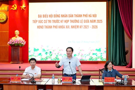 Cử tri thị xã Sơn Tây đề nghị thành phố giải quyết vấn đề dân sinh bức xúc