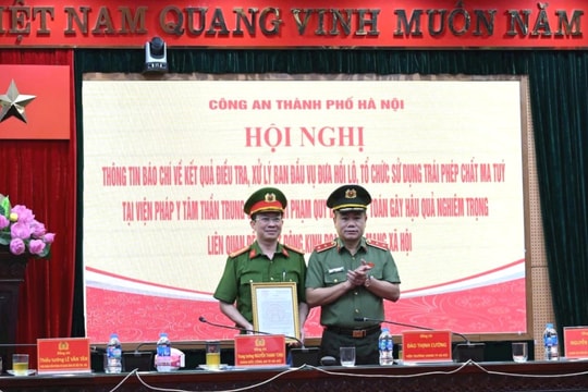 Bí thư Thành ủy Bùi Thị Minh Hoài gửi Thư khen Công an thành phố Hà Nội