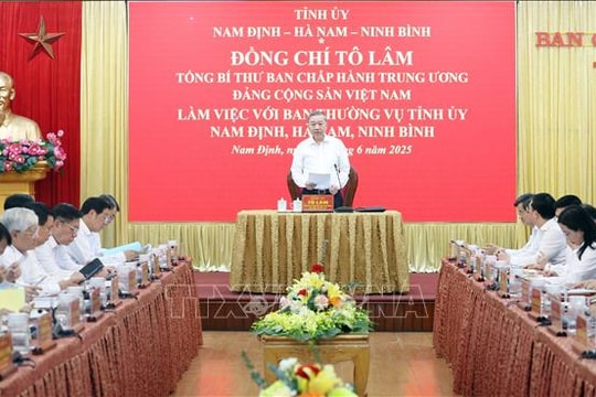Tổng Bí thư Tô Lâm: Kiến tạo một không gian phát triển hiện đại và năng động với Ninh Bình giữ vai trò trung tâm