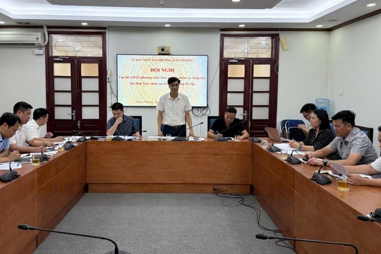 Phường Xuân Phương vận hành thử nghiệm mô hình họp tập thể UBND phường