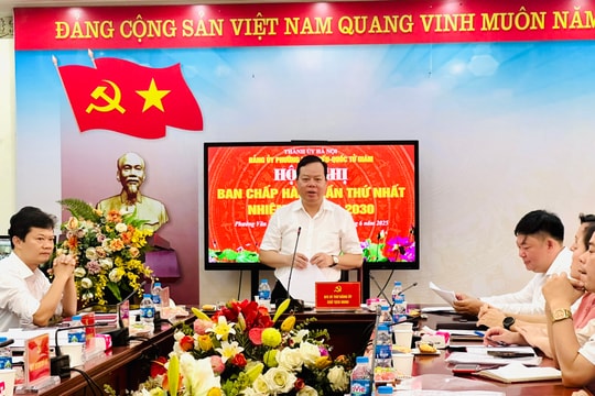 Phường Văn Miếu - Quốc Tử Giám (mới) vận hành thử nghiệm Hội nghị Ban Chấp hành lần thứ I