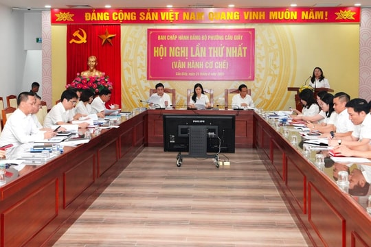 Phường Cầu Giấy (mới) bắt tay ngay vào việc, vận hành hiệu quả
