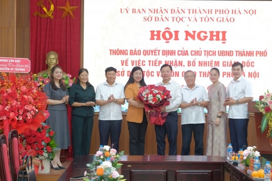 Ông Nguyễn Sỹ Trường nhận nhiệm vụ Giám đốc Sở Dân tộc và Tôn giáo Hà Nội