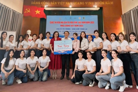 Thí sinh Mrs Grand Việt Nam 2025 cùng lan tỏa yêu thương