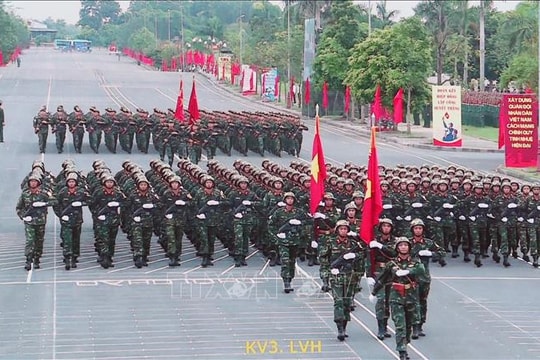 Hợp luyện lần 1 chuẩn bị cho Lễ diễu binh, diễu hành Kỷ niệm 80 năm Quốc khánh