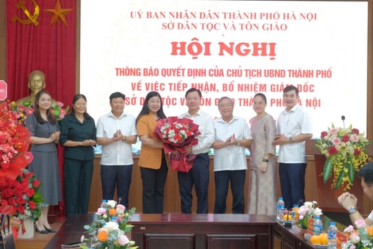 Giám đốc Sở Dân tộc và Tôn giáo Hà Nội tiếp nhận nhiệm vụ