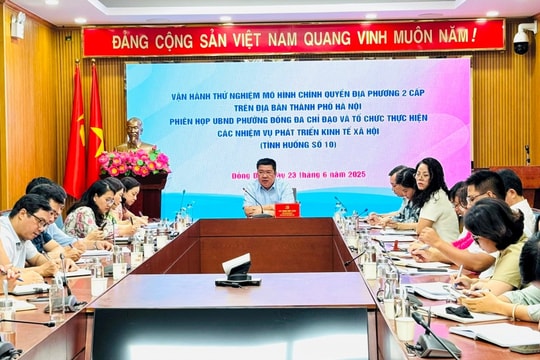 Phường Văn Miếu - Quốc Tử Giám (mới) vận hành thử nghiệm Hội nghị Ban Chấp hành Đảng bộ lần thứ I