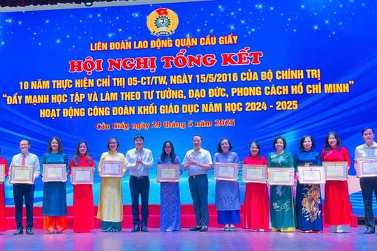 LĐLĐ quận Cầu Giấy Lan tỏa tinh thần học tập và làm theo Bác