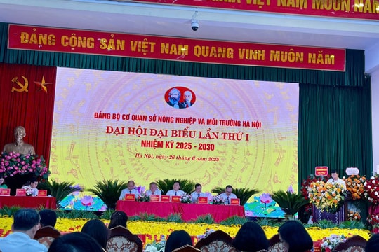 Đại hội Đảng bộ Sở Nông nghiệp và Môi trường Hà Nội: Đổi mới tư duy lãnh đạo, phát triển nông nghiệp xanh, tài nguyên bền vững