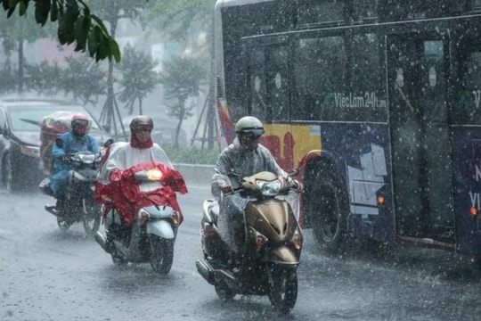 Thời tiết ngày 26/6: Mưa dông diện rộng