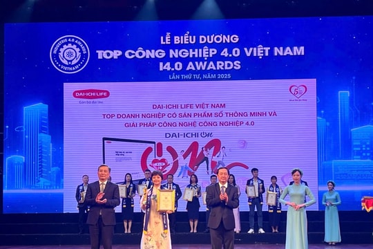 Dai-ichi vào \"Top doanh nghiệp có sản phẩm số thông minh và giải pháp công nghệ công nghiệp 4.0\" Giải thưởng của nỗ lực chuyển đổi số