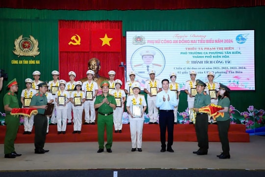 Đồng Nai: Tuyên dương 20 gương mặt thanh niên, phụ nữ công an tiêu biểu