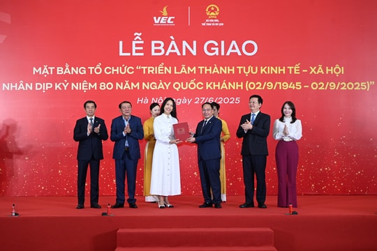 Bàn giao mặt bằng tổ chức triển lãm “80 năm hành trình độc lập - tự do - hạnh phúc”