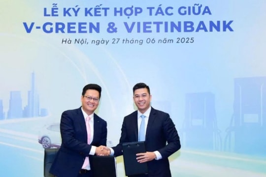 V-Green hợp tác cùng VietinBank phát triển hạ tầng trạm sạc
