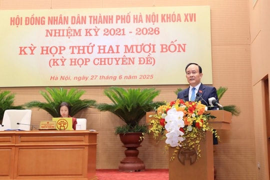 Khai mạc kỳ họp thứ 24: HĐND TP Hà Nội quyết nghị nhiều nội dung phục vụ mô hình chính quyền địa phương 2 cấp