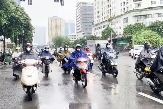 Bắc Bộ mưa to về chiều tối và đêm
