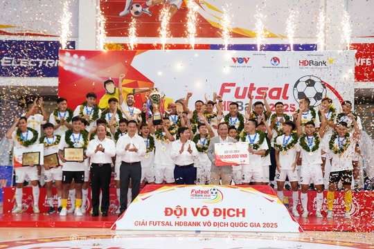 Thái Sơn Nam lần thứ 14 lên ngôi vô địch Giải futsal HDBank Vô địch quốc gia 2025