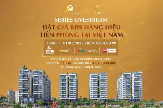 Sunshine Group livestream đặt giá căn hộ, giá chỉ bằng 50% giá thị trường