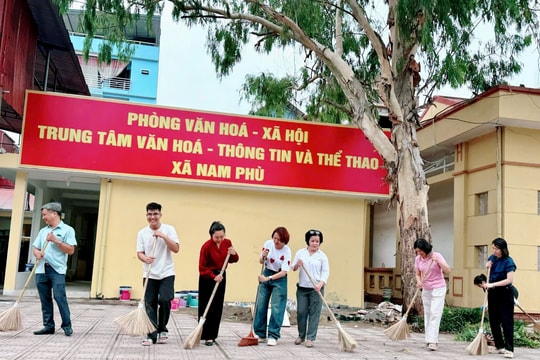 Xã Nam Phù mới tổng vệ sinh, chuẩn bị vận hành chính quyền địa phương hai cấp từ ngày 1-7
