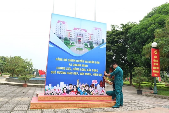 Xã Quang Minh mới sẵn sàng cho lễ ra mắt