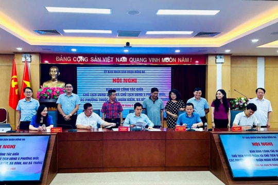 Quận Đống Đa bàn giao công tác, sẵn sàng vận hành mô hình chính quyền địa phương hai cấp