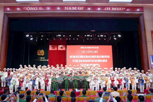 Hà Nội: Chi tiết biên chế và Trưởng Công an 126 xã, phường mới