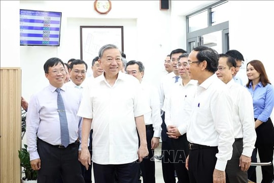 Tổng Bí thư Tô Lâm khảo sát thực tế mô hình tổ chức chính quyền địa phương hai cấp tại TP Hồ Chí Minh