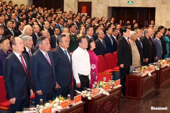 Toàn cảnh Lễ công bố sắp xếp đơn vị hành chính thành phố Hà Nội