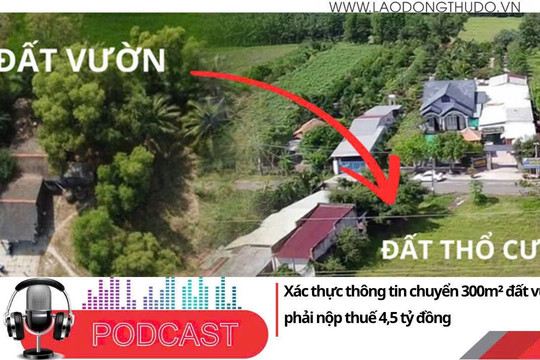 Điểm những tin nổi bật tối ngày 29-6-2025: Xác thực thông tin chuyển 300m² đất vườn phải nộp thuế 4,5 tỷ đồng