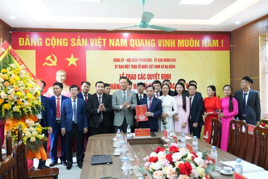 Đồng chí Nguyễn Mạnh Hồng giữ chức Bí thư Đảng ủy, Chủ tịch HĐND xã Hạ Bằng