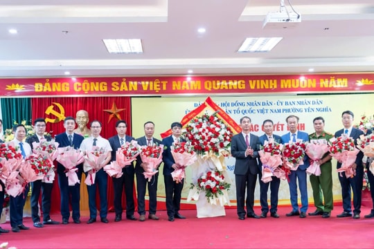 Công bố chức danh lãnh đạo phường Yên Nghĩa