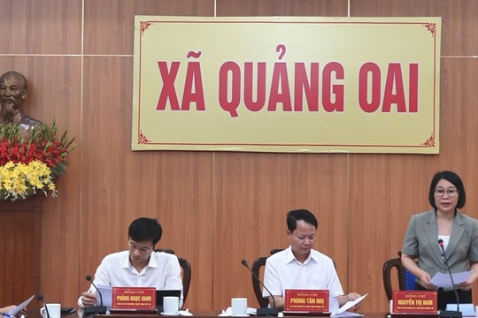 Đồng chí Phùng Tân Nhị giữ chức Bí thư Đảng ủy, Chủ tịch HĐND xã Quảng Oai