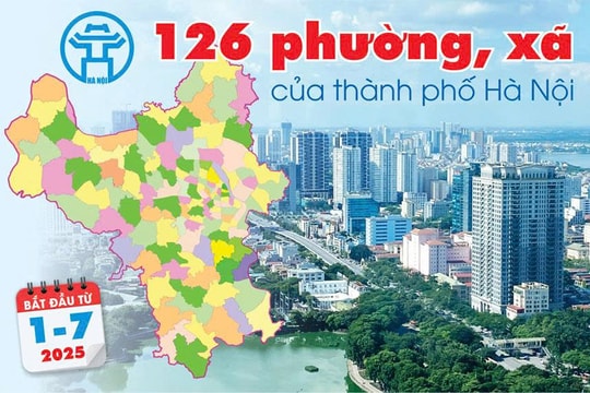 Thông tin cần biết về 126 xã, phường của thành phố Hà Nội từ 1-7-2025