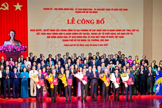 Tổng Bí thư Tô Lâm dự lễ công bố thành lập “siêu đô thị” thành phố Hồ Chí Minh