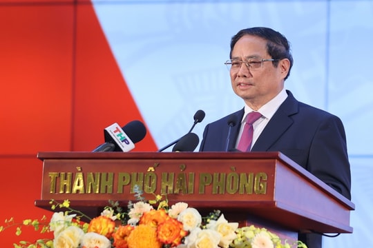 Thủ tướng Phạm Minh Chính: Hải Phòng (mới) gương mẫu, đi đầu xây dựng thành phố XHCN trong kỷ nguyên mới