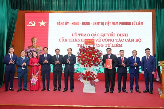 Phường Từ Liêm (Hà Nội) Bộ máy chính quyền mới hoạt động hiệu quả ngay từ những ngày đầu